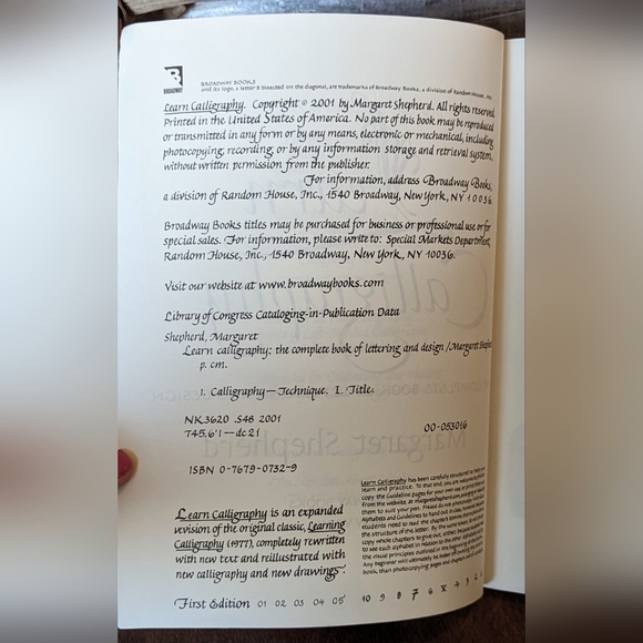 2001 Learn Calligraphy The Complete Book - Picture 3 of 14